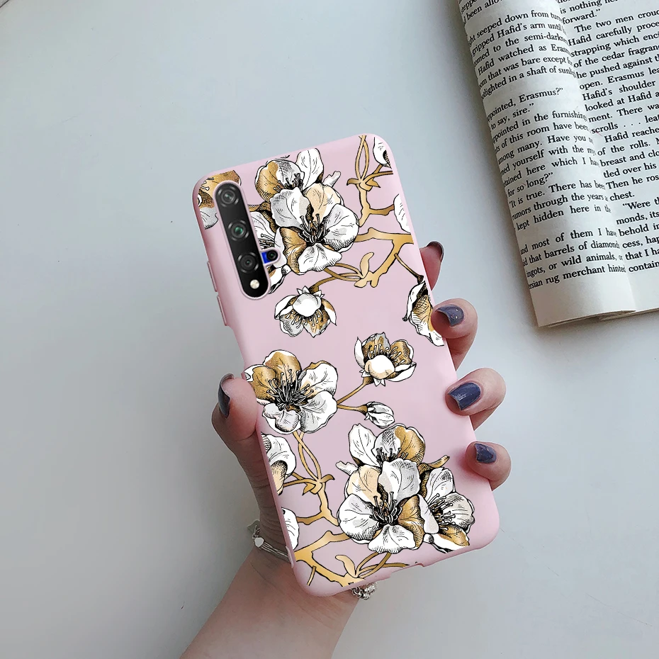 Cute Cat Cartoon Painted Phone Case with Soft Bumper