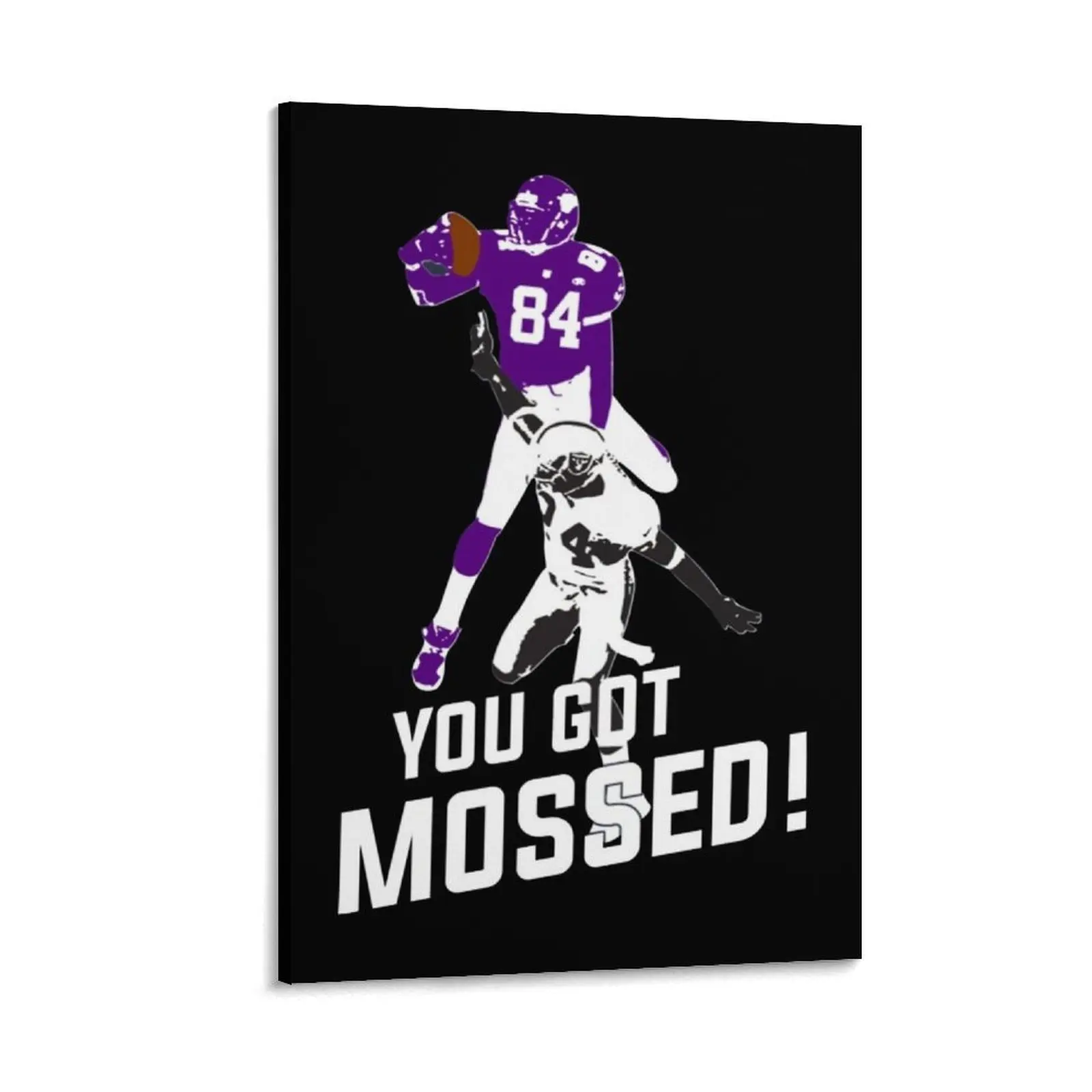 

Randy Moss Over Charles Woodson You got mossed Canvas Painting wallpapers home decor anime poster Posters on the wall