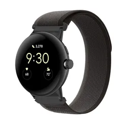 Trail Loop Nylon Bracelet Watchband Replacement Strap for Pixel Watch 2 (Y grey b)
