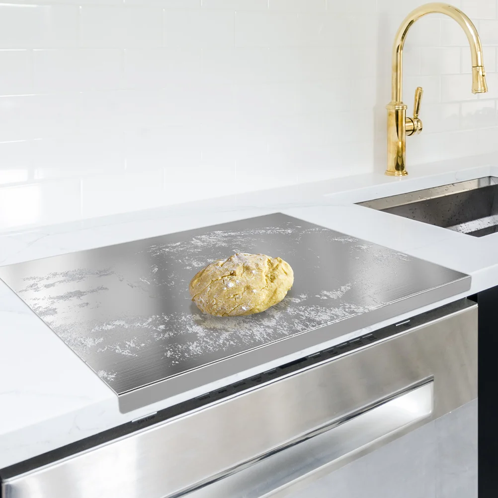 

Desktop Stainless Steel Pastry Board Anti-skid Cutting Board Metal Dough Kneading Board