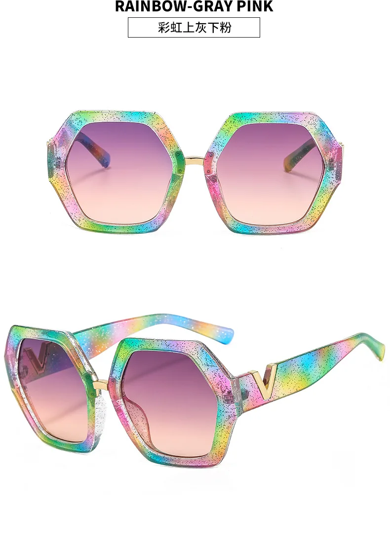 Fashion Big Frame Hexagon Occhiali da sole Donna 2023 Designer Occhiali oversize Occhiali da sole quadrati da uomo Occhiali da sole Gafas femminili_voghion.com
