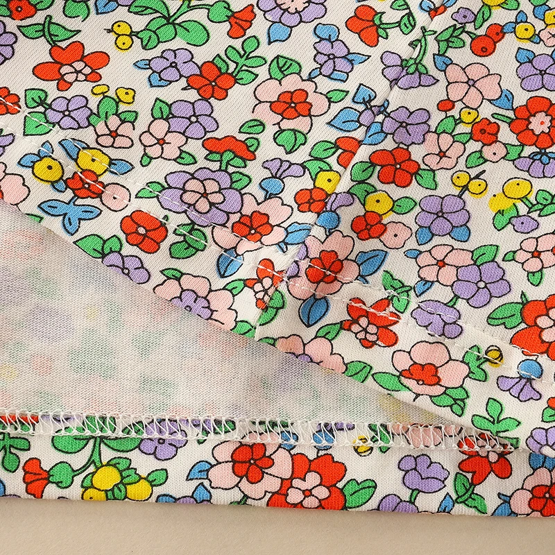 2025 Autumn Clothing for Girls Kids Clothes Long Sleeves Cotton Clothes Flowers Pumpkin Halloween Dress Cotton