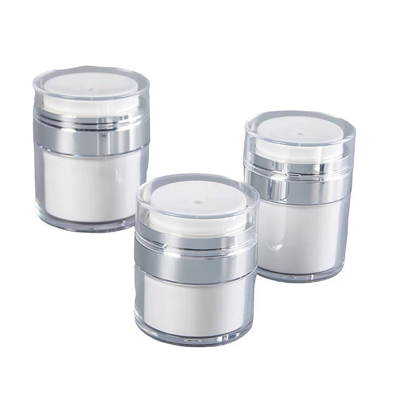 

15/30/50ml Airless Pump Cosmetic Jar Empty DIY Lotion Face Cream Refillable Box Foundations Creams Lotions Skin Care