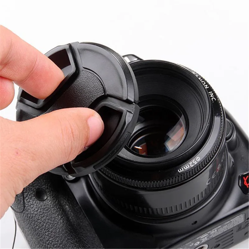 카메라 렌즈 캡 고품질 49mm 52mm 55mm 58mm 67mm 72mm 카메라용 스냅온 전면 렌즈 캡