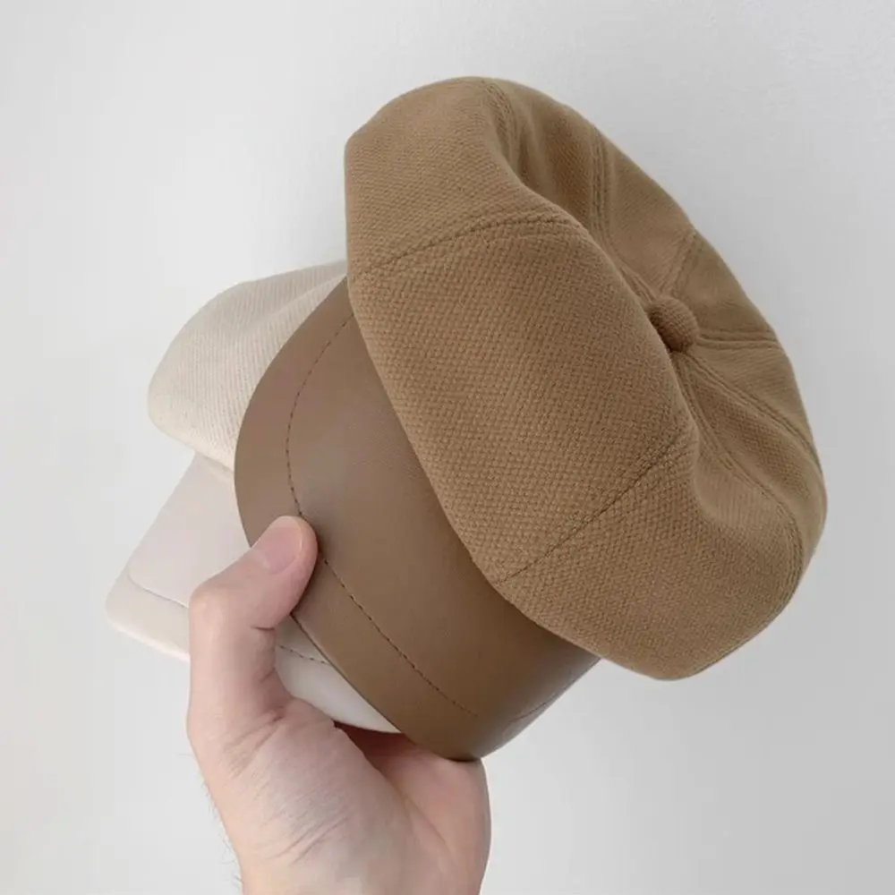 Adjustable Woolen Winter Beret Hat Windproof Breathable Newsboy Pumpkin Hat Vintage Elegant Panama Cap for Women - Image 4