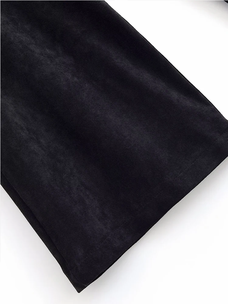 Chic Fashion Rivet Pants for Women Mid Waist Pants Woman Streetwear Casual Women's Pants Holiday Vintage Trousers Womens