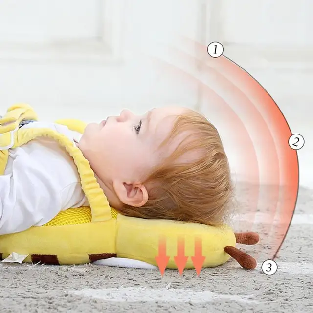 Baby Backpack Head Protection Pillow Head Protector Backpack Fall Protection Adjustable Head Back Guard Newborn Head Protection 3