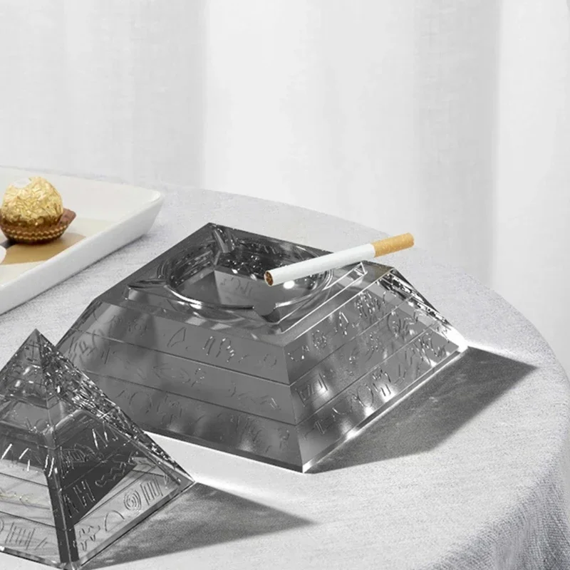 3pcs Pyramid Ashtray Epoxy Resin Mold Smoke Storage Box Casting Silicone Mould DIY Crafts Ornaments Making Tool