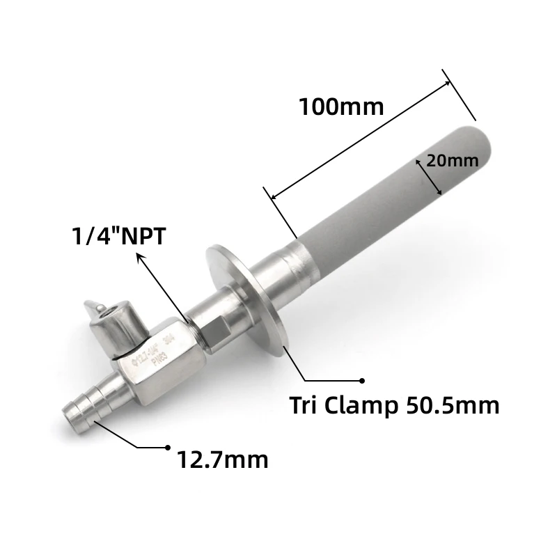 aco inoxidavel carbonation stone tri clamp sanitaria 01
