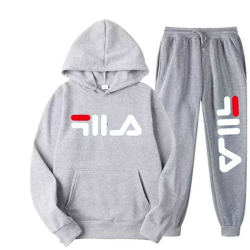 2 Pieces Sets Tracksuit Hooded Sweatshirt +Drawstring Pants Male Sport Hoodies Running Sportswear Men Women Brand Autumn Winter sports suit