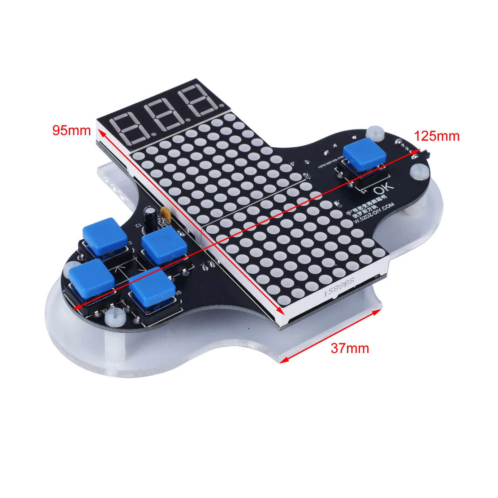 Kit Console De Jeu DIY à Souder - 4 Jeux Rétro (Tetris, Snake, Course, Avion), Sans Programmation | Pour Débutants Électronique