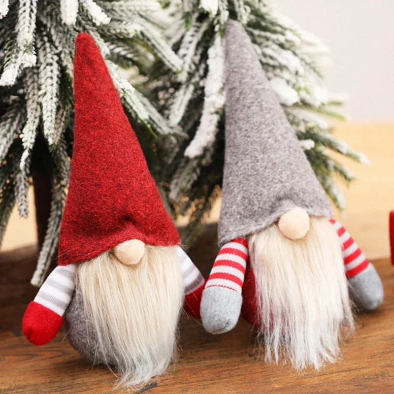 

Navidad 2021 New Year 2022 Gifts Christmas Santa Faceless Gnomes Dolls Christmas Decorations for Home Xmas Tree Decor Ornaments