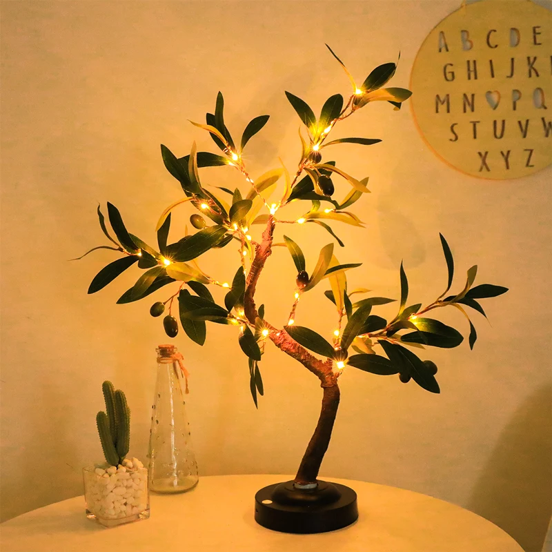 LED Tree with Leaf Atmosphere Lamp