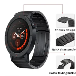 Premium 22mm Titanium Quick Release Watch Strap - Stylish and Durable Bracelet Wristband Accessory - 22mm Width Strap (Titanium gray)
