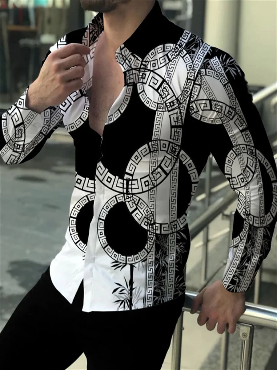 Fashion Men's Tops Button Shirt Long Sleeve Designer Design Party Outdoor Spring Summer Luxury Comfort Tops men casual shirts
