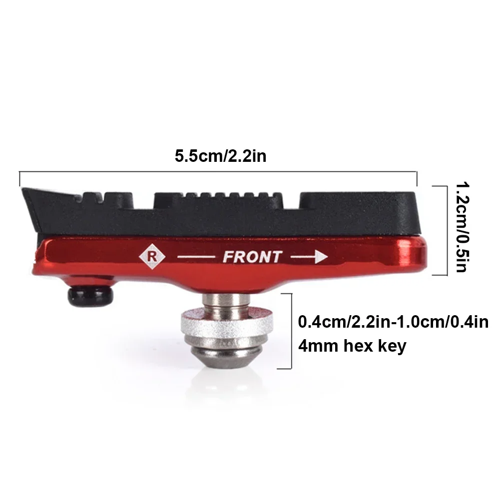 2Pcs Bike Brake Pads Aluminum Replaceable Brake Shoes Drawer Rubber Block Noise Reduction Brake Block Bicycle Accessories