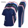 Medical Uniform Scrub Hospital Working Scrubs Set Wholesale Nursing Scrub Uniforms Women Healthcare Pharmacy Clinic Work Clothes