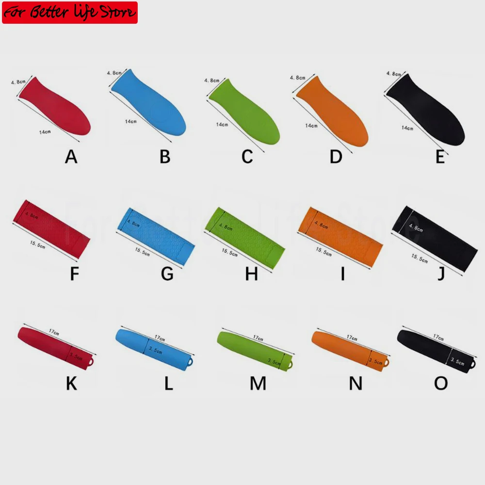 Silicone Pan Handle Cover Cooking Insulation Covers Non-slip Pot Ear Clip Steamer Casserole Pan Holders Kitchen Cookware