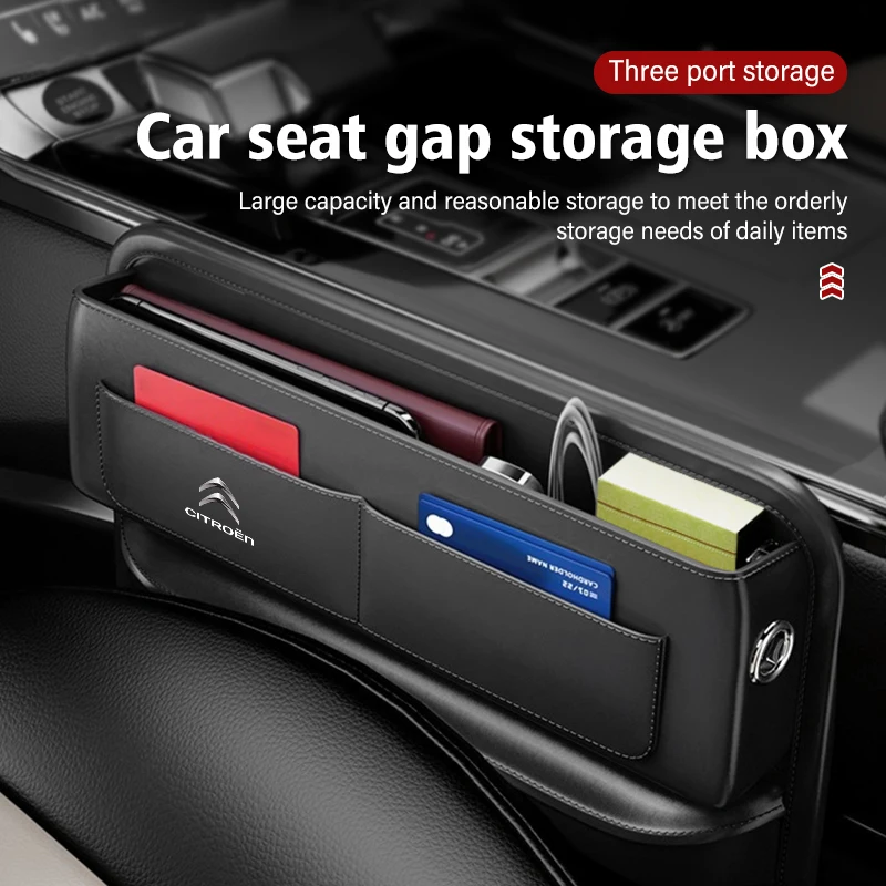 Per Citroen Car Seat Gap Pocket Storage Box Accessori Per Telefono C5 C1 C2 C6 C4L Ds3 Ds4 Ds5 C-Elysee Grand Berlingo