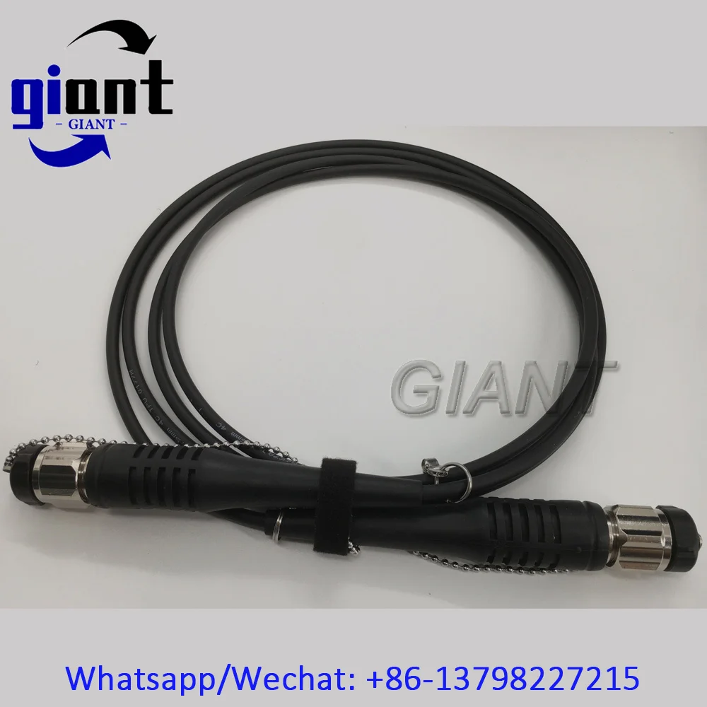 4C ODC 소켓, ODC 남성-ODC 남성, G657A, 직경: 4.5mm TPU 재킷, 1/2/3/5M 기갑 검정색 케이블, 릴이 없는 광섬유 패치 코드