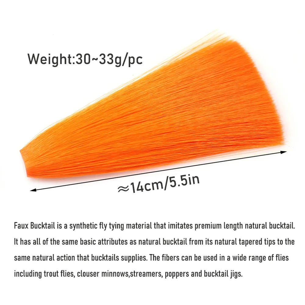 Fishair Olive - Substitut Bucktail 14 Pouces - Matériaux De Montage Mouche (neuf)