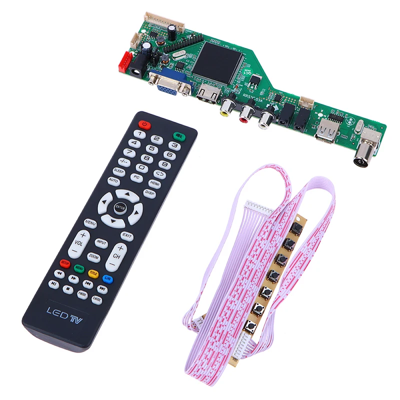 1Set TV Drive Board RR52C.03A TV Controller Driver Board Digital Signal DVB-T2 DVB-T LCD Motherboard Universal Scaler tv drive board