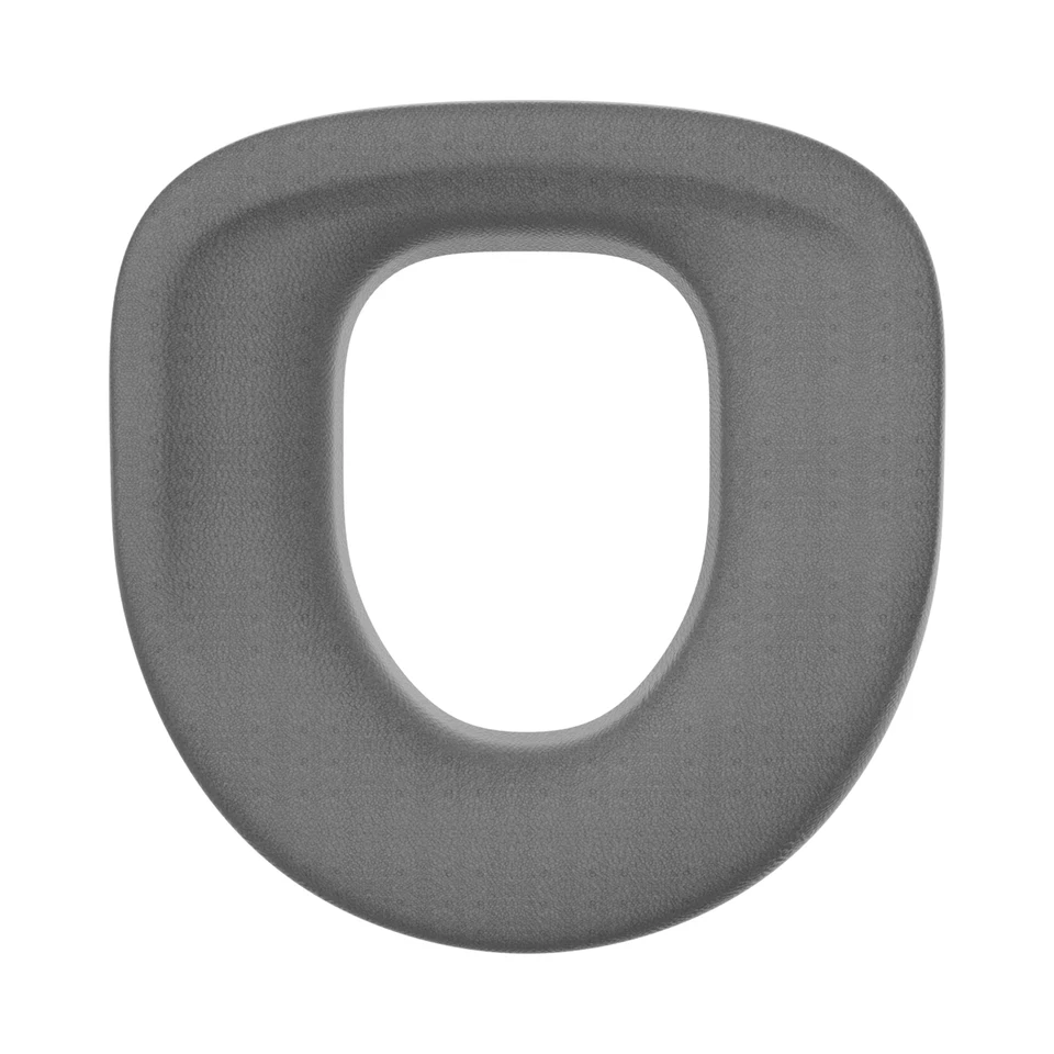 Soft Cushioned Gray Toilet Seat Cover