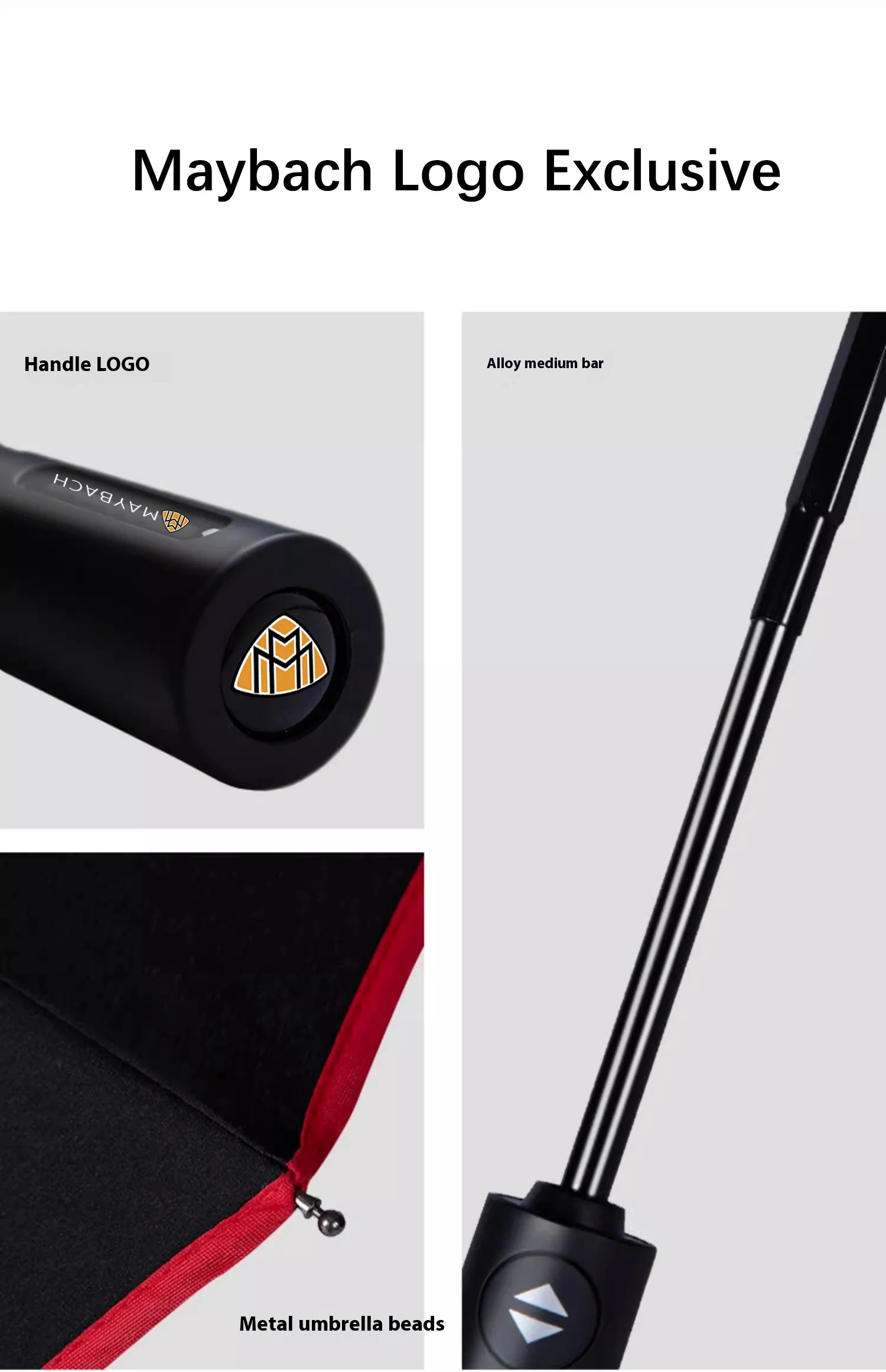 For Maybach W222 S450 S480 S580 S680 GLS450 GLS480 GLS600 Car Fully Automatic Folding Windproof Umbrella With Sunshade Umbrella
