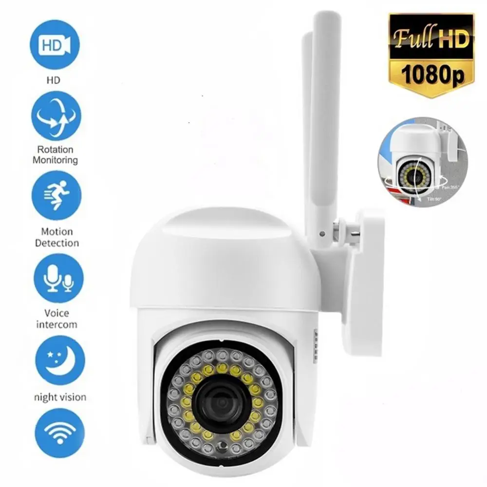 

Беспроводная уличная камера видеонаблюдения A13 1080P с Wi-Fi и датчиком присутствия