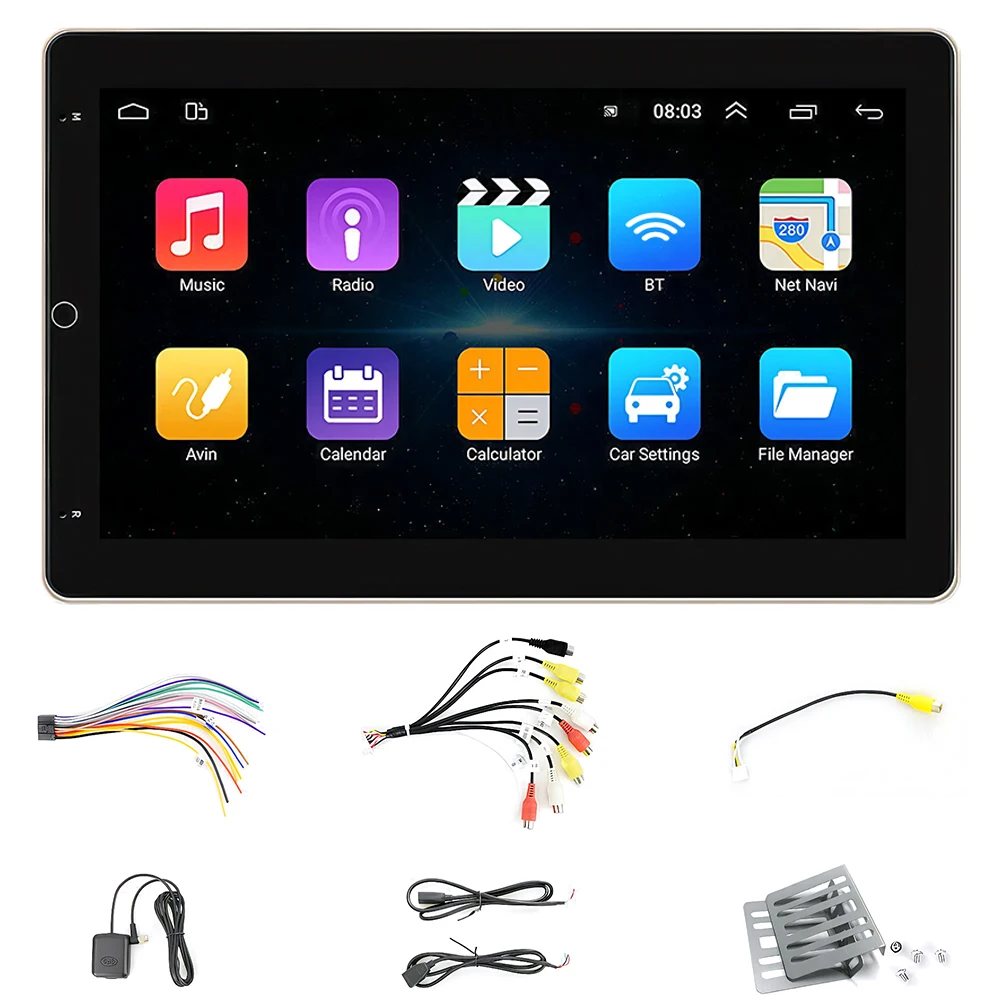 10.1 Inch Car Stereo Radio Wireless CarPlay Android Auto Car Radio with GPS WiFi BT FM Radio Multimedia Player for Car