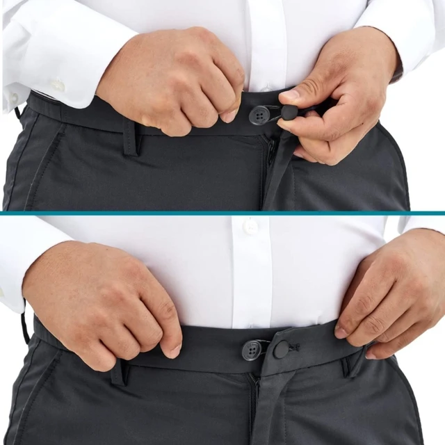 15mm/18mm Pants Extender Buttons Flexible Waist Extenders for Jeans Pants  for Women & Men Pregnancy