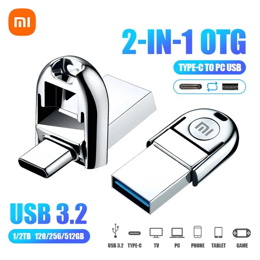 

USB-накопитель Xiaomi USB 3,2, USB Type-C, водонепроницаемый