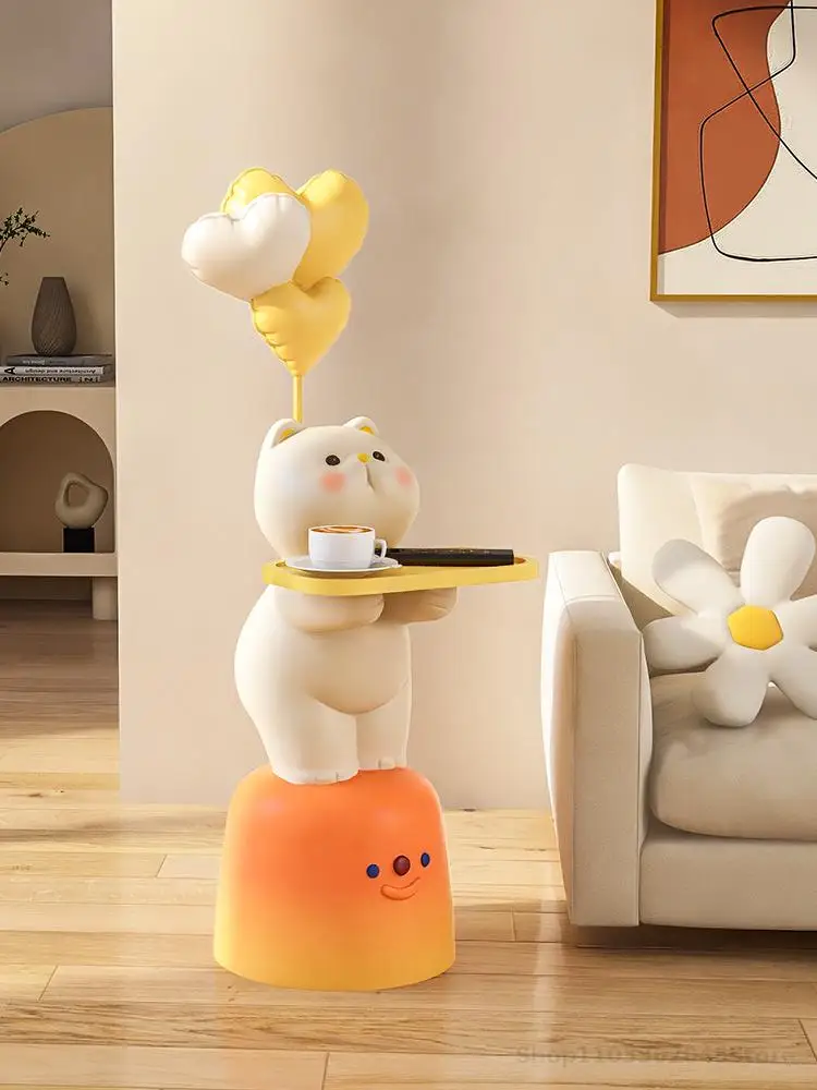 Cartoon Creative Small Coffee Table Side Table Living Room Sofa Side Cabinet Children's Bedside Storage Rack Balcony