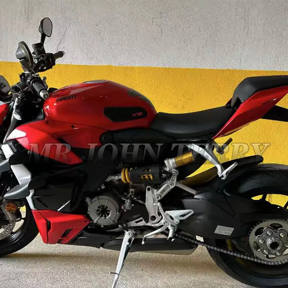 고무 측면 연료 탱크 패드, Ducati Panigale V2 Streetfighter V2 2020 2022 탱크 패드 스티커, 데칼 가스 무릎 그립 견인 패드