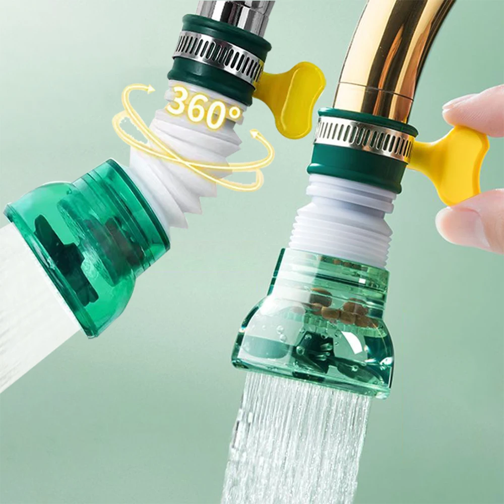 Faucet Filter Tap Extender Purifier 360 Adjustable Flexible Outlet Head Nozzle Kitchen Accesories Water Saving Sprayer Diffuser