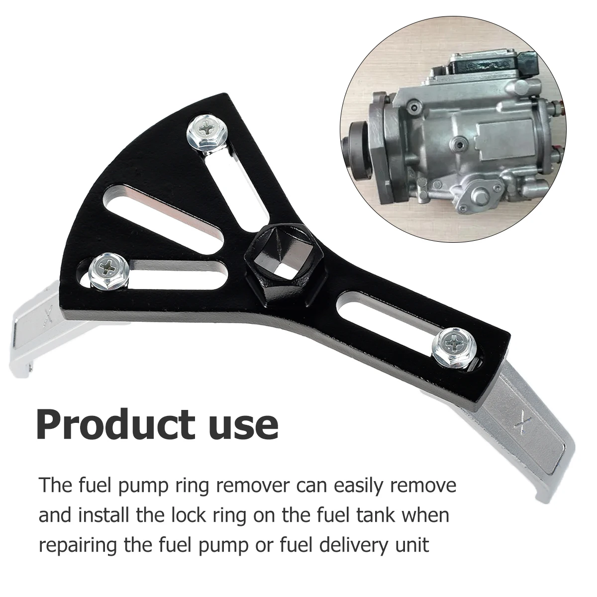 Universal Fuel Pump Lock Ring Tool Fuel Pump Removal Tool 5.3-7.2" Adjustable Tank Lock Ring Spanner