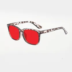 Women's Blue Light Blocking Glasses with Red Lens for Reducing Eyestrain During Computer Use and Gaming (MULTI)
