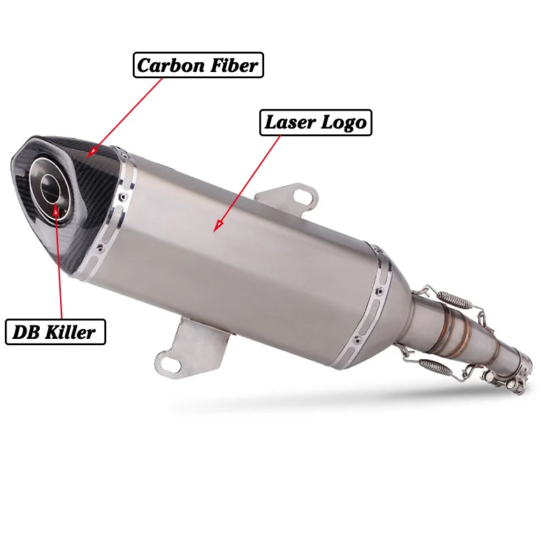 Per Honda FORZA350 NSS350 sistema completo scarico Moto modificato fuga Moto Bike silenziatore DB Killer silenziatore tubo di collegamento anteriore - - Racext 18