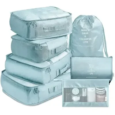 

Waterproof Storage Set Clothes Cosmetic Handbags Overnight Carry On Tote Bag Gadgets Organizing Pouch Household Goods Accessory