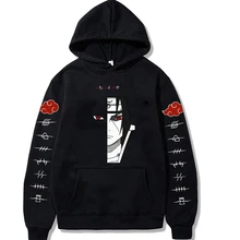 

Itachi Hoodie Japan Anime Printed Sweatshirt Akatsuki Cloud Symbols Oversized Pullover Harajuku Sweatshirts Personality Hoody