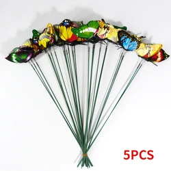 Colorful Whimsical Butterfly Garden Stakes - Outdoor Yard Decor and Gardening Decoration (5pcs)