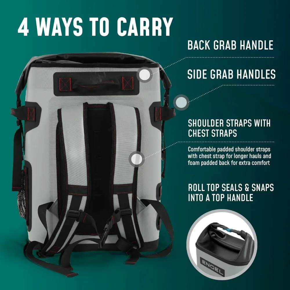 BP25 25 Quart Roll-Top High Performance Backpack Cooler