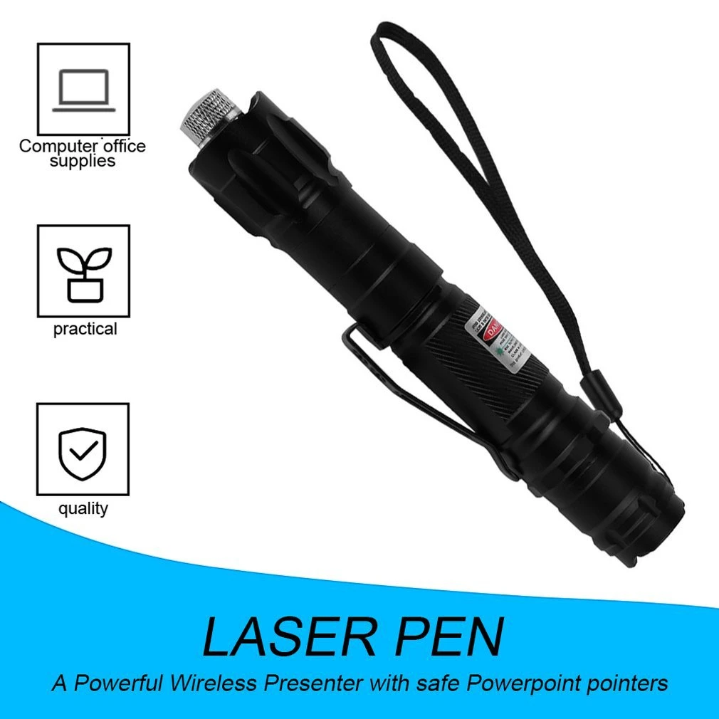 quality flashlights 1 Pcs 8000M Pointer 5 Miles 532nm Portable Green Laser Pointer Strong Pen High Powerful Lightweight Low Consumption torch laser