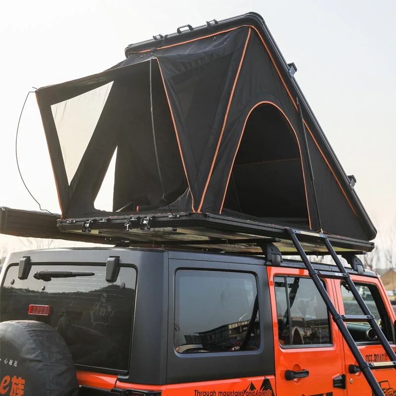 

New Arrival 4 Season Car Roof Rack Mounted Camping Tent Hard Shell Aluminum 1-2 Persons Use SUV MPV Rooftop Tent