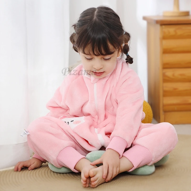 Children's Jumpsuits Bunny Rabbit Animal Cartoon Pajamas Kids Overalls Blanket Sleepers Kigurumi Pijamas for Kids