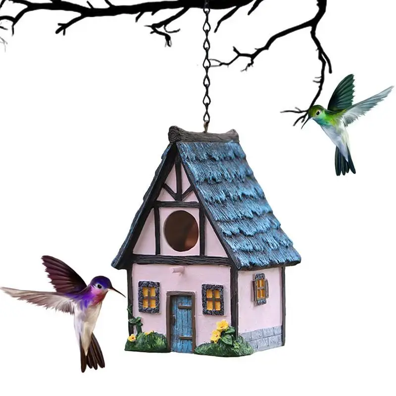 

Birdhouses For Outside Resin Hanging Bird Cage Used For Outdoor Garden Bird Cages Bird Nests Nest Birds Accessoires