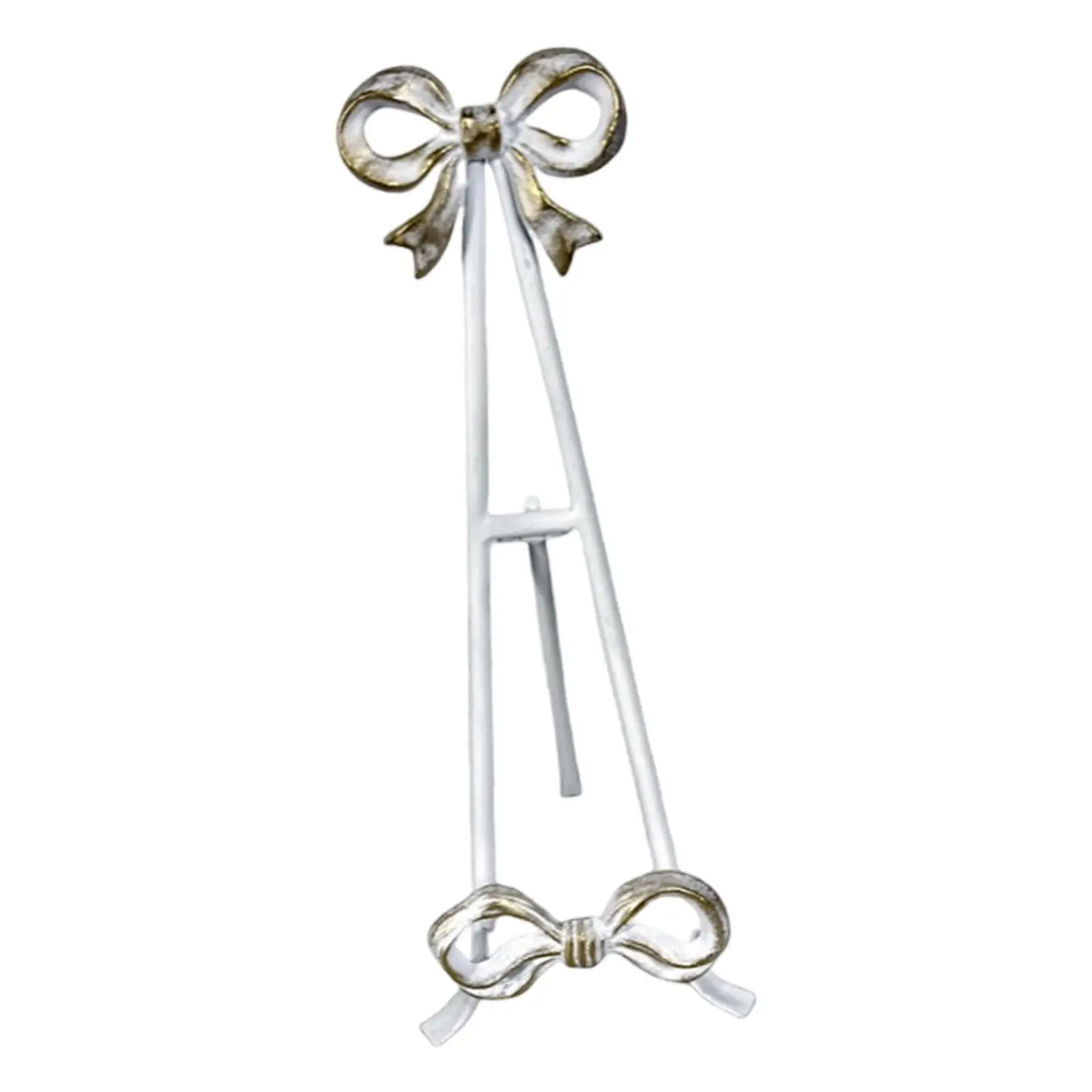 활 모양 디자인 액세서리가 포함된 금속 요리책 디스플레이 랙 홀더 12x14x39..