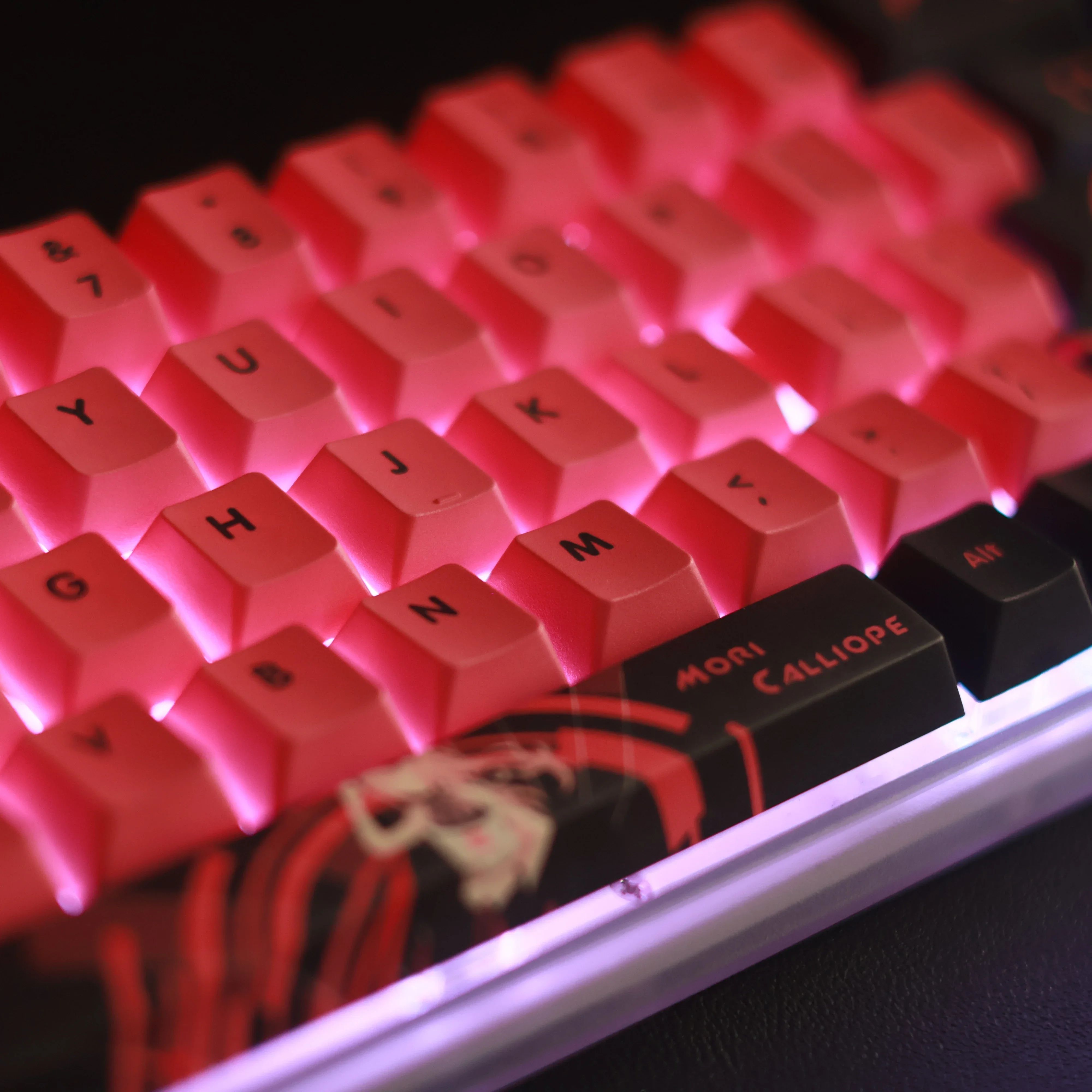 メカニカルキーボード用のmori calliopeキーキャップ、オリーブポーツ