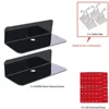 Acrylic Wall Mount Floating Shelves No-Drill Hanging Rack Kitchen Bathroom Display Hanger 2024 Latest Organizer Clear Storage 3