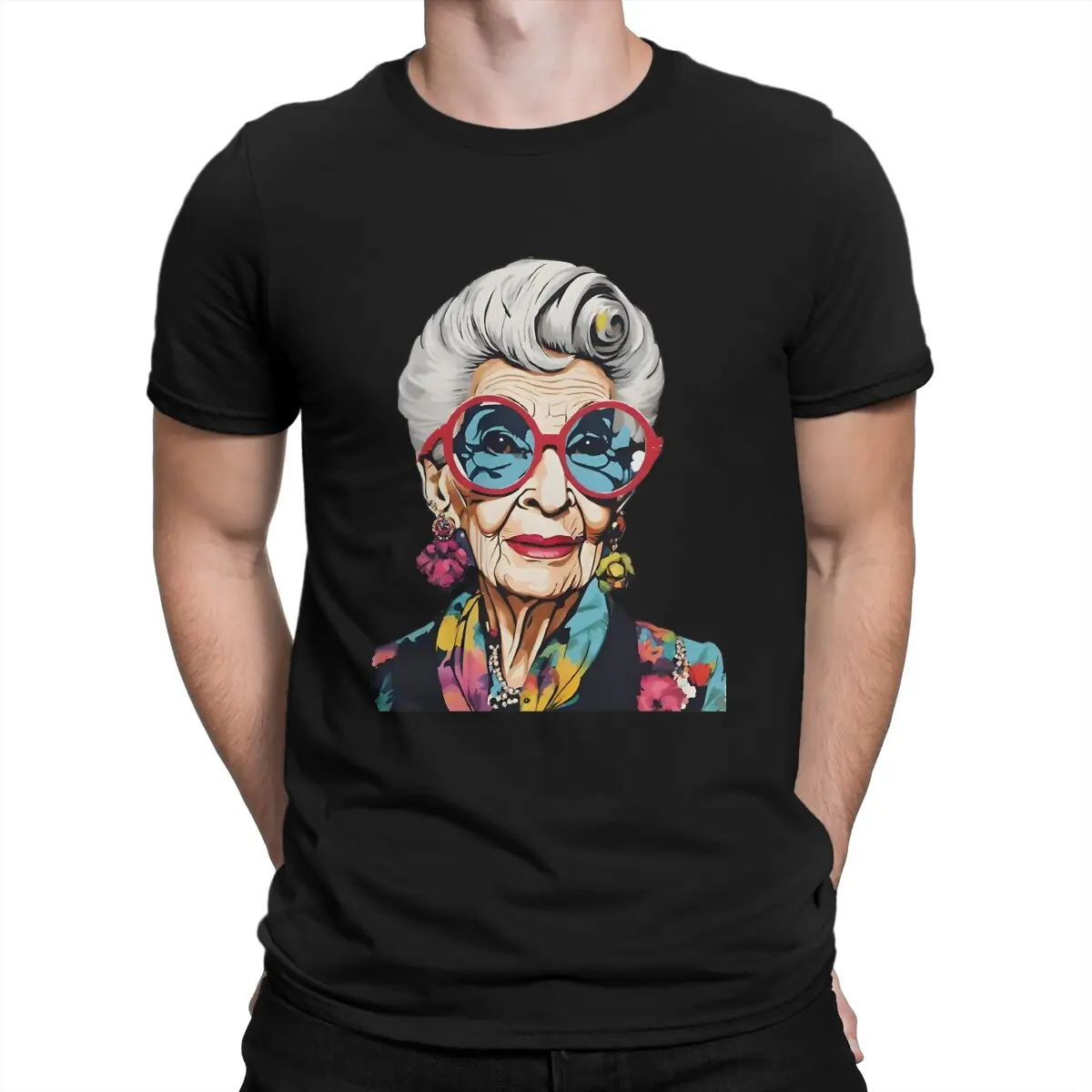 

Iris Apfel Portrait Special TShirt Iris Apfel Leisure T Shirt Hot Sale Stuff For Adult